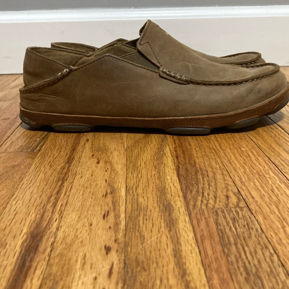 Men's OluKai Moloa Shoes - Brown - Size 9.5